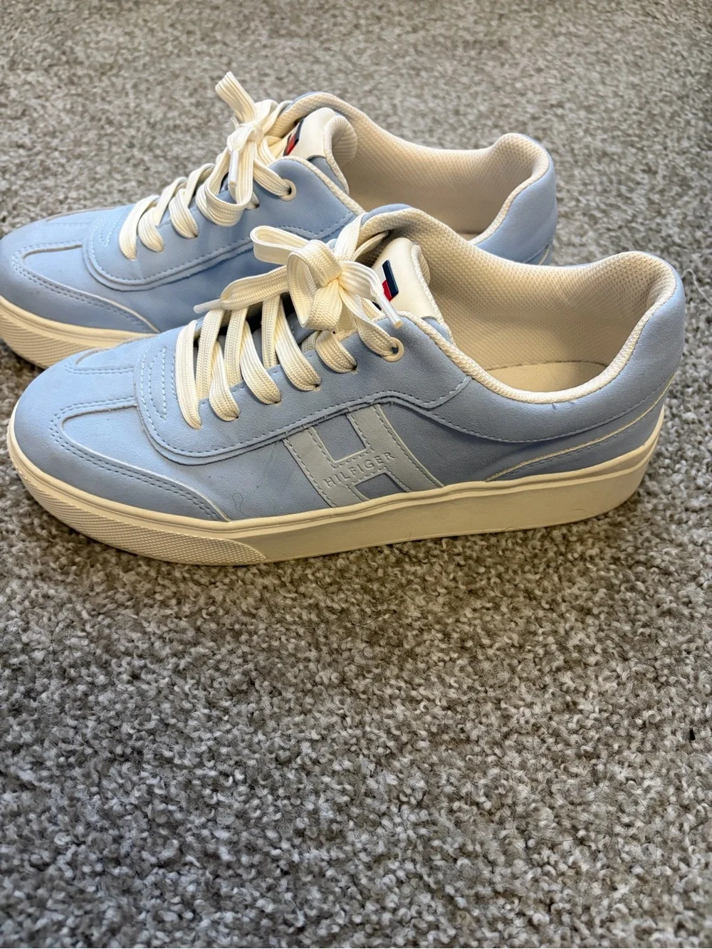 Tommy Hilfiger Women’s Light Blue Platform Sneakers